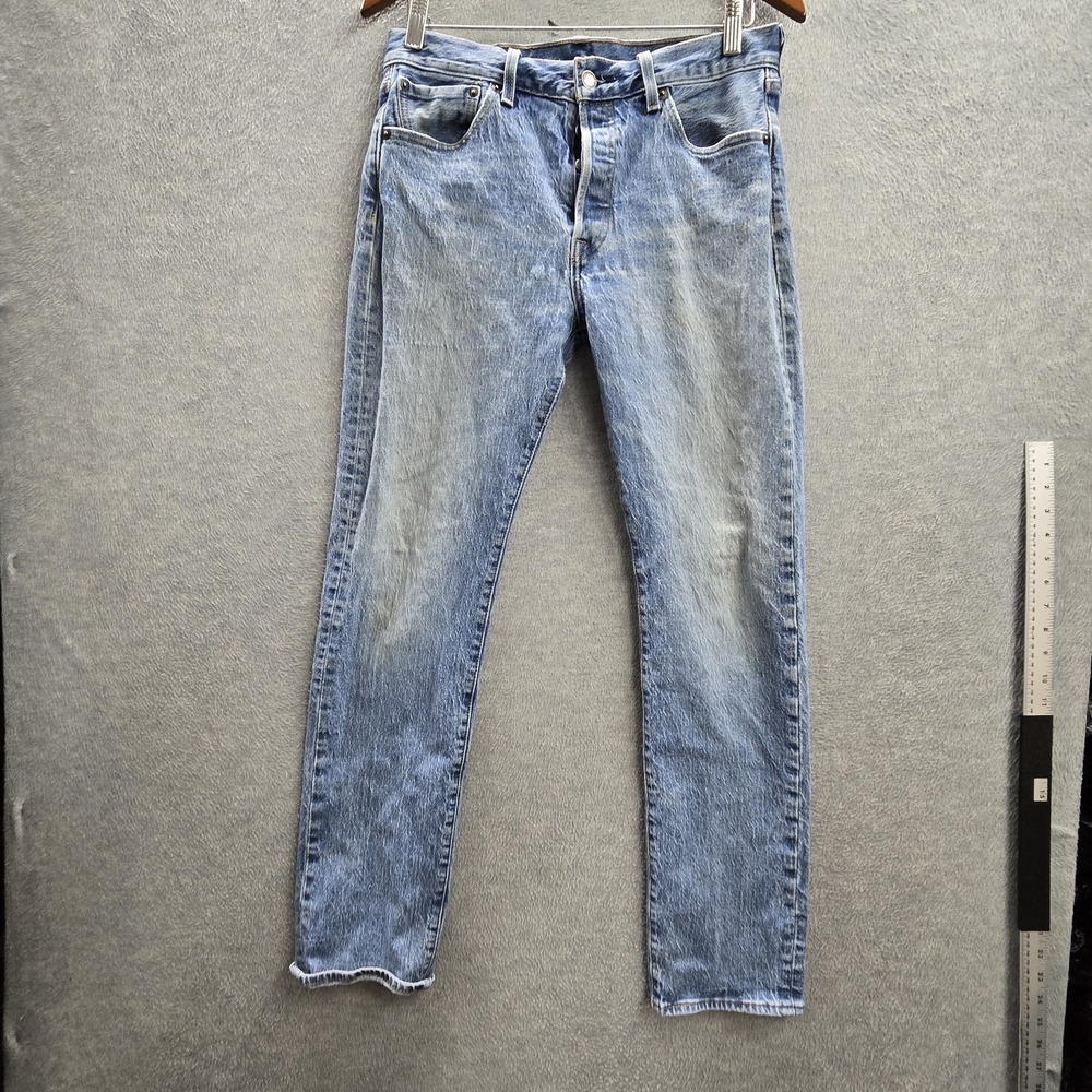 Levi's 501 Men Jeans 30X32 Blue Denim Original Fit Straight Leg 29" Inseam